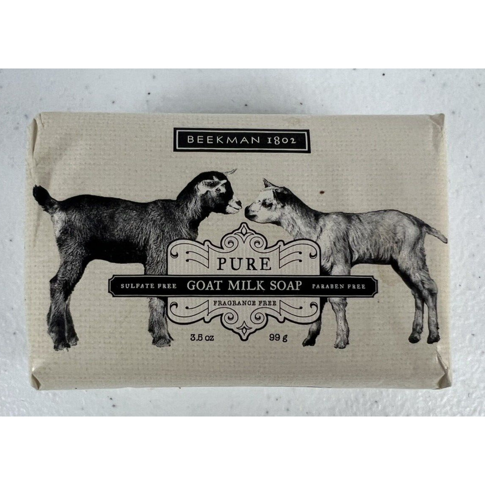 Beekman 1802 FRAGRANCE-FREE Pure Goat Milk Bar Soap PALM SIZE 3.5 oz (NEW)